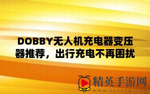 DOBBY无人机充电器变压器推荐，出行充电不再困扰